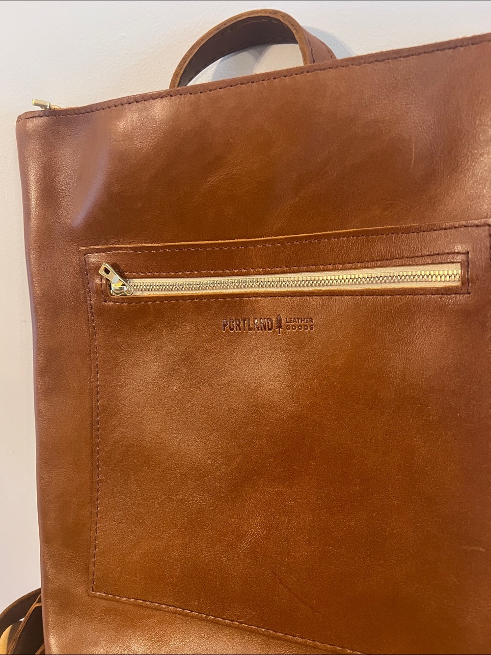 Portland Leather Honey Classic Tote Backpack ๐ฏ - Picture 2 of 9